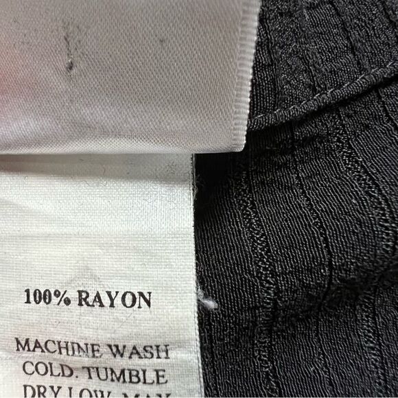 Eileen Fisher One Button Cardigan Open Blouse Black Long Sleeves Women's size S - Picture 6 of 8